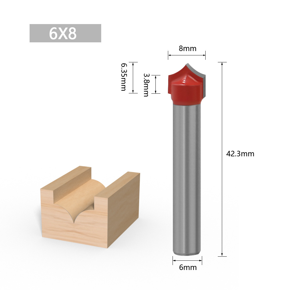 Juego de 6 cuchillos de tallado puntiagudos, cortadores decorativos para carpintería, herramientas para máquinas de grabado, cuchillos para paneles de puertas, cuchillos de tallado de precisión.
