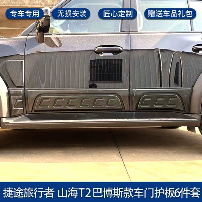 Suitable for Jietu Traveler Body Trim Panel Door Scratch-resistant Side Skirt Modification Accessories Shanhai t2JETOUR (Other Car Modifications) - baboos-car-door-guard-6-piece-set