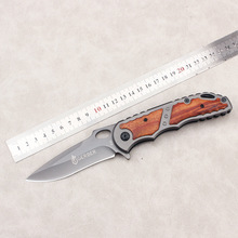 GERBER贝尔X-36折叠刀木柄高硬度户外折叠刀随身野营户外刀快递刀