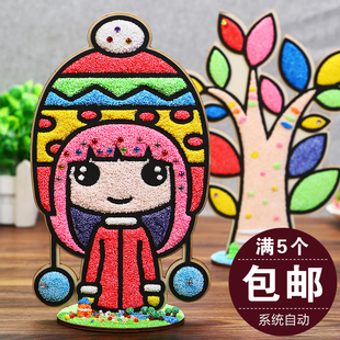 ���3d����ͯ��ľ�宋����ճ�����wճ��diy�ֹ�����ѩ���஋�[��