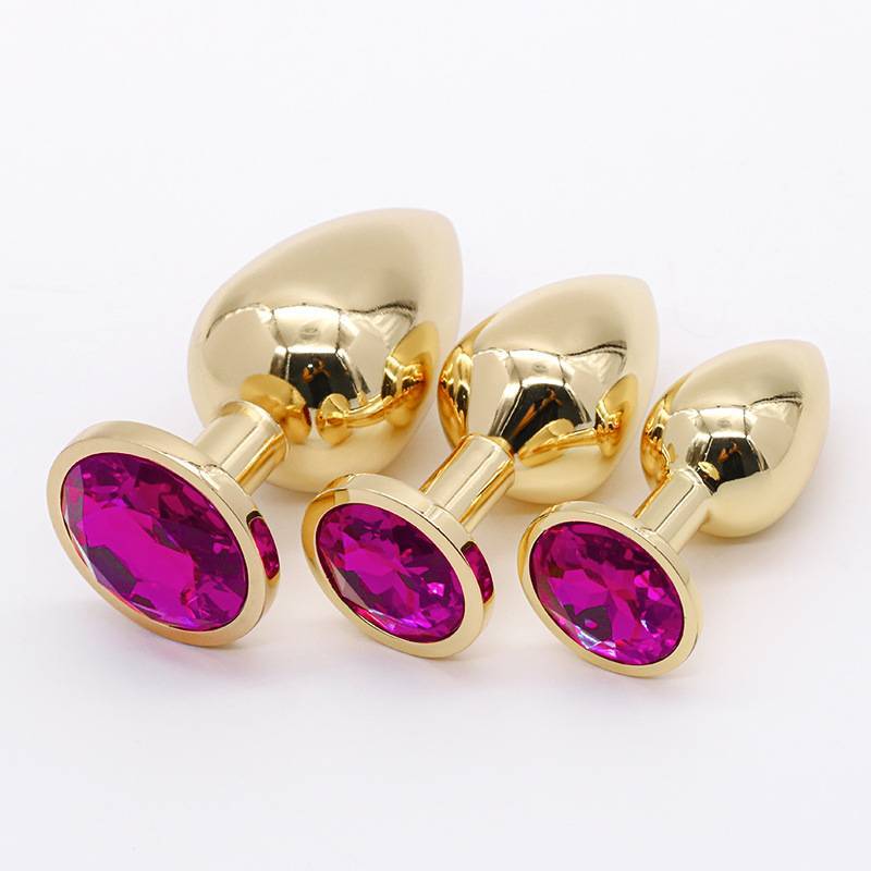 SM ronda de oro anal plug tira pareja juguetes sexuales hombres y mujeres back corte juguetes sexuales para adultos masturbación perno al por mayor