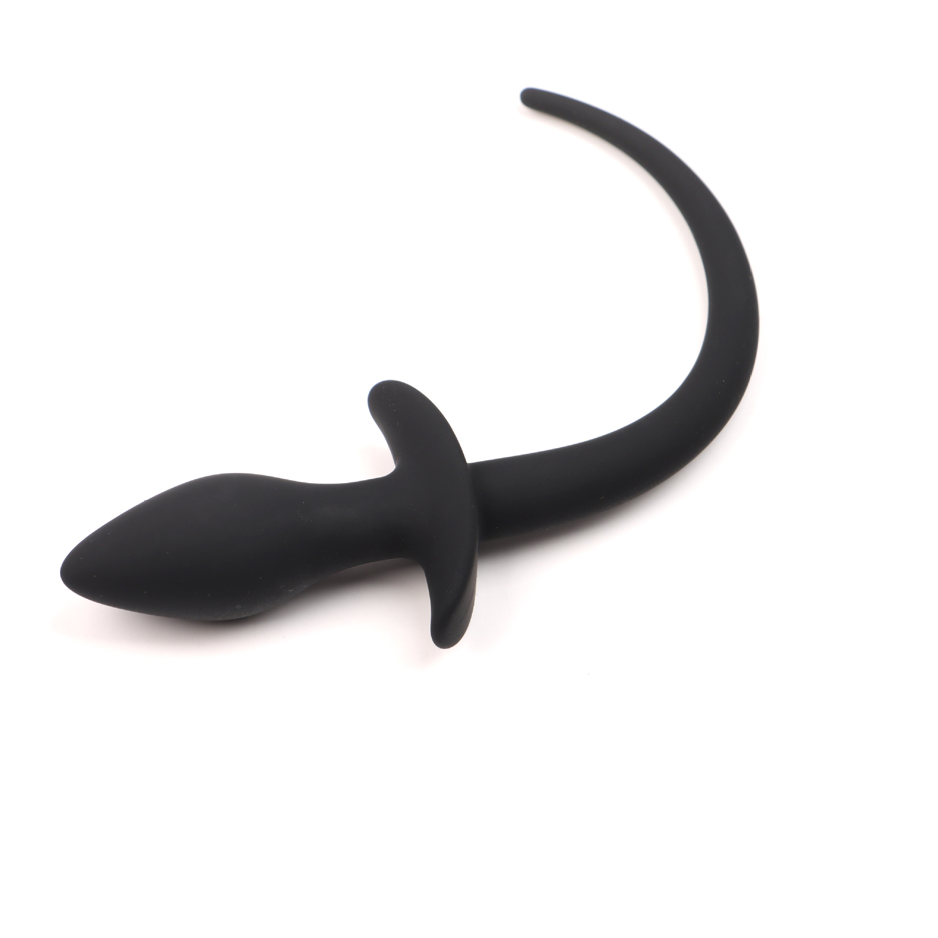 Dog Tail Silicone Anal Plug with Colorful Fluffy Tail, Adult Anal Training Toy — detail image 9
