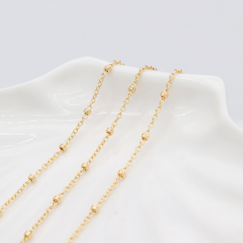 DIY jewelry accessories handmade chain fashion 14K gold ring clasp chain necklace star lockchain Zhongxing new product