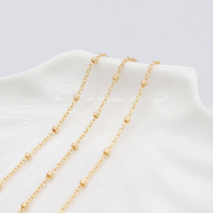 DIY jewelry accessories handmade chain fashion 14K gold ring clasp chain necklace star lockchain Zhongxing new product