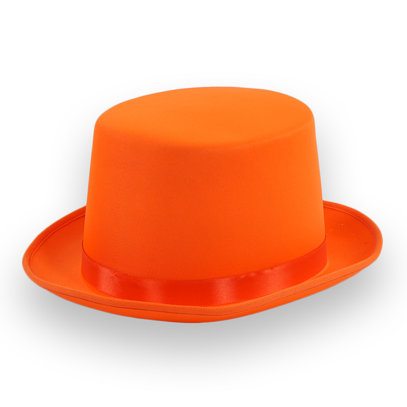 Sombrero de Jazz sombrero mago sombrero alto gentleman negro sombrero superior tejido de punto de oro rosa Verde hombres y mujeres adultos etapa rendimiento