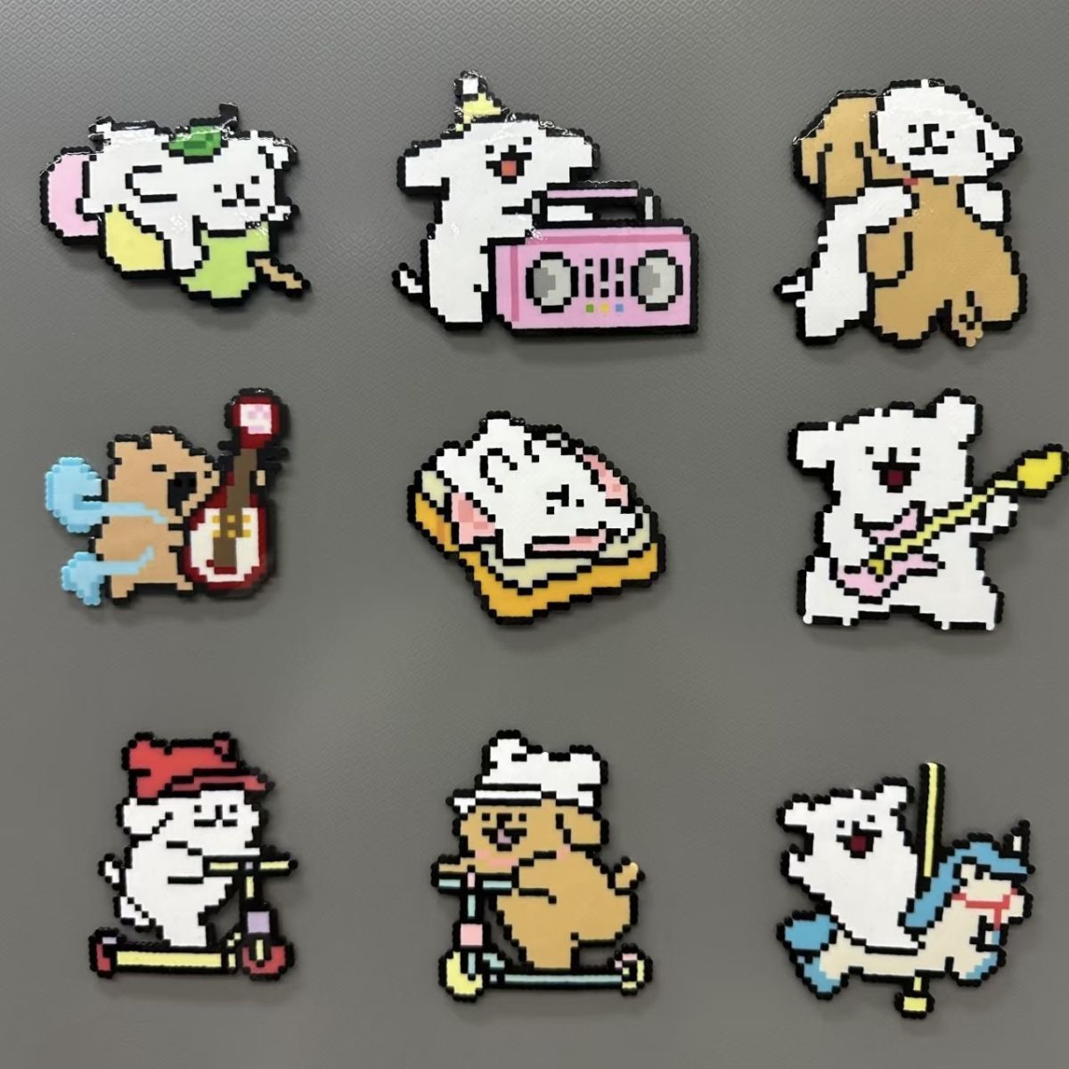 Perler Bead Pişirme Kumaşı Mat Kenar Sınırı Yumuşak Işık Geçirgen 140g Isı Aktarmalı Yapışkanlı Levha DIY El Sanatı Yüksek Isı Dayanımlı Perler Bead Ütü Kağıdı