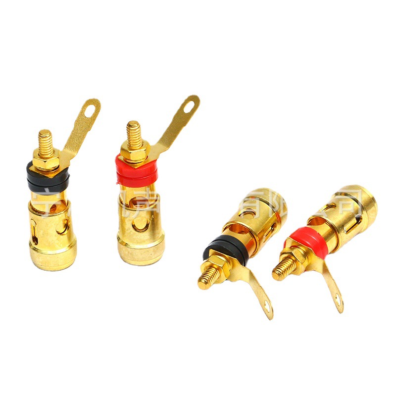 단일 봄 터미널 12.7 직경 금 도금 큰 봄 터미널 오디오 스피커 증폭기 터미널