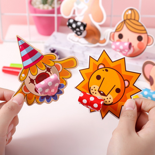 New style children's birthday party cartoon dragon blowing cheer props stage atmosphere to create dragon blowing whistle to add to the fun wholesale