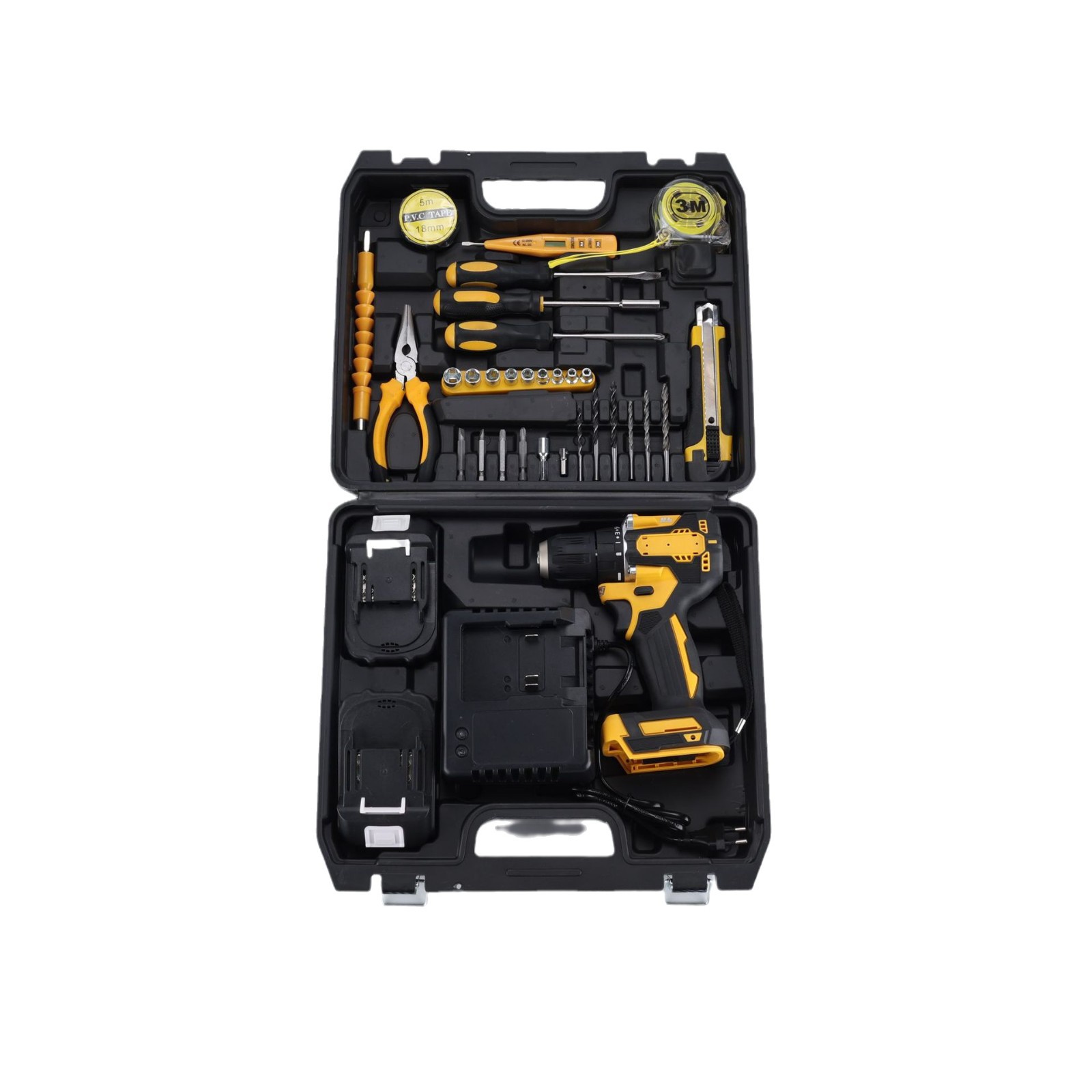 Transfronterizo multifuncional de doble velocidad sin escobillas taladro de mano taladro de impacto de alta potencia comercio exterior taladro eléctrico de litio de doble propósito destornillador eléctrico