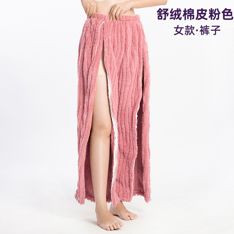 Women's cotton velvet leather red pants