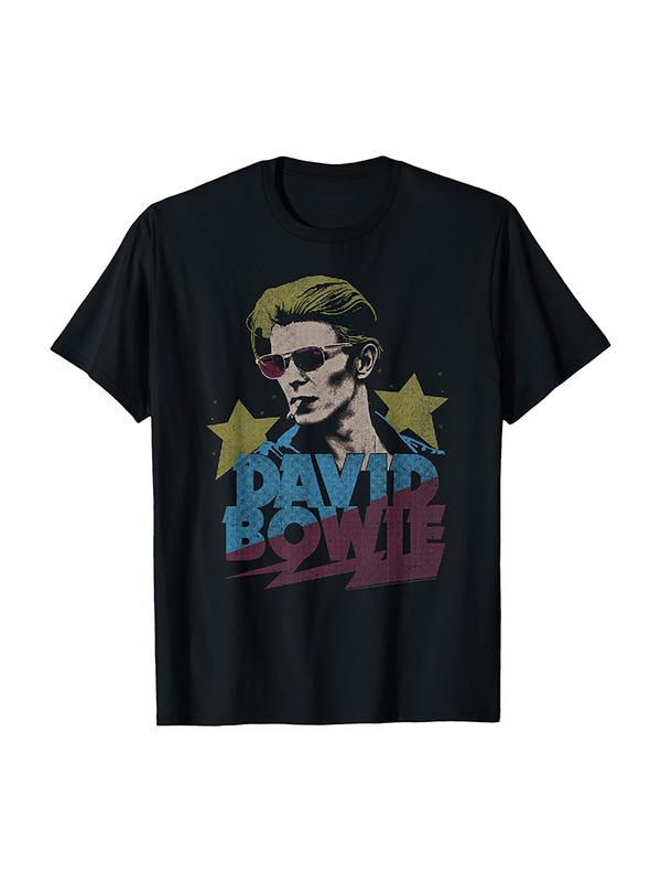 2025 Summer David Bowie David Bowie Rock Singer Art American Retro Men's and Women's Direct Spray T-Shirt