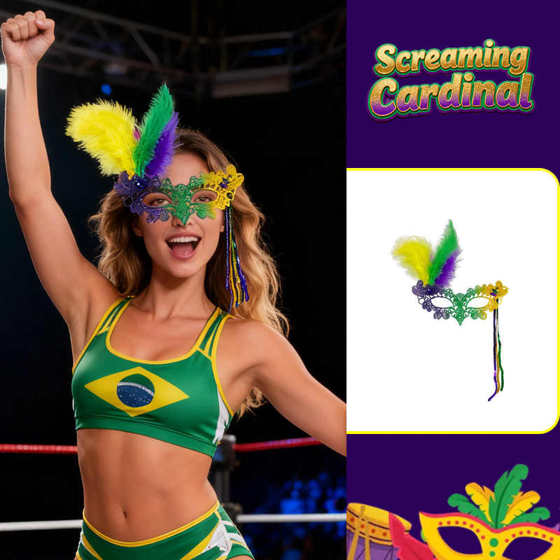 Amazon máscara de carnaval transfronterizo mitad cara encaje bordilla perforación adornos de baile plumas máscaras de ojos joyas de fiesta