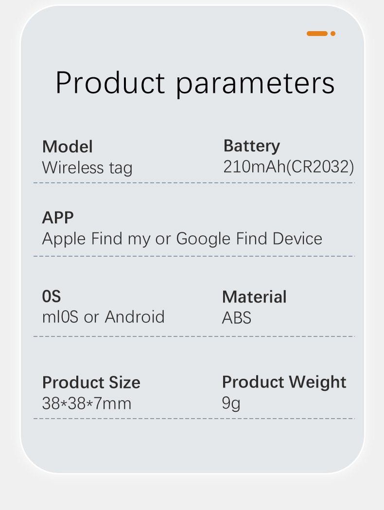 Bluetooth tracker compatible with iOS and Android
