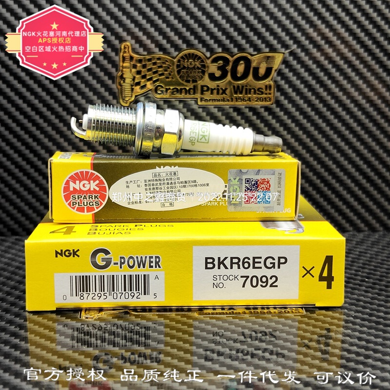 Ngk Spark Plug 7092/Bkr6Egp G-Power Series Is Suitable for Byd Hyundai