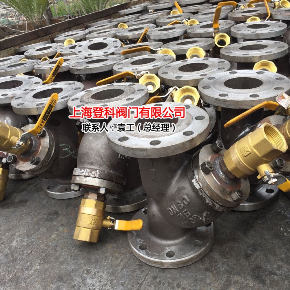 阀门厂家GL41H-16C DN250 铸钢Y型过滤器 快速排污口过滤器