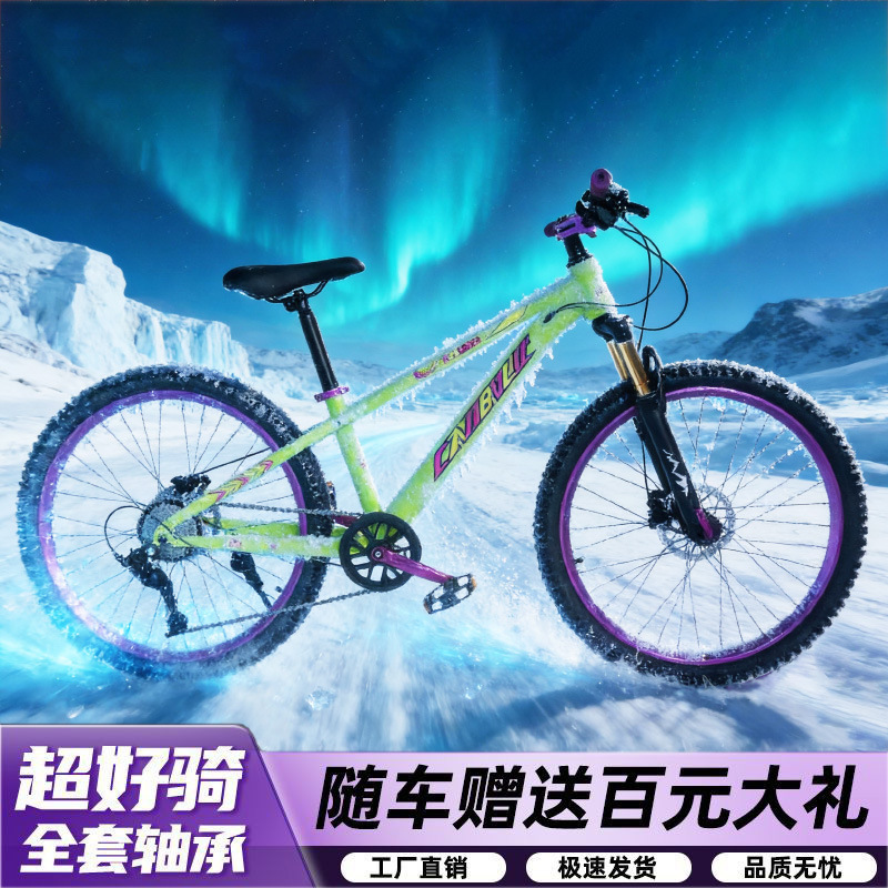 Authentic Speed-Reducing 120-Speed Dirt Bike Mountain Bike with Shock Absorption and Variable Speed for Men and Women Students