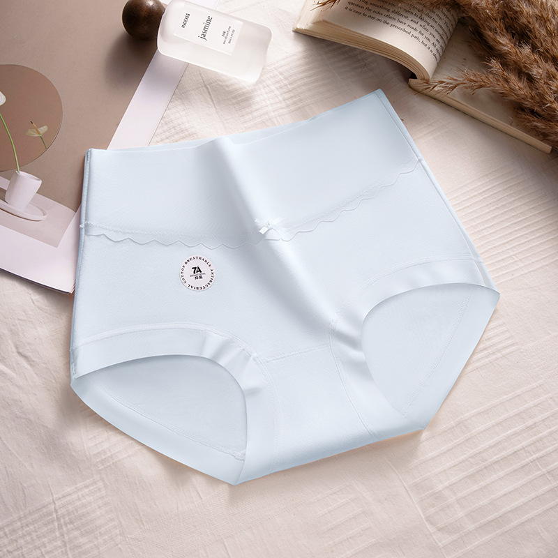 Gran tamaño de algodón de cintura alta Clase A 50 ropa interior de algodón para niñas 10A entrepierna antibacteriana entrepierna de algodón sin costuras ropa interior de mujer de cintura alta