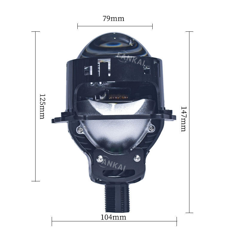 Coche LED faro adecuado para doble lente de luz 60W lente sin pérdida H4 modificado faro lejos y cerca integrado destacado proyector