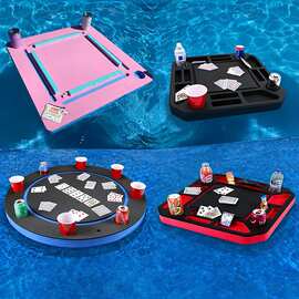 EVA泡棉Mahjong浮力桌 水上PEF彩色双色泡棉美国麻将桌