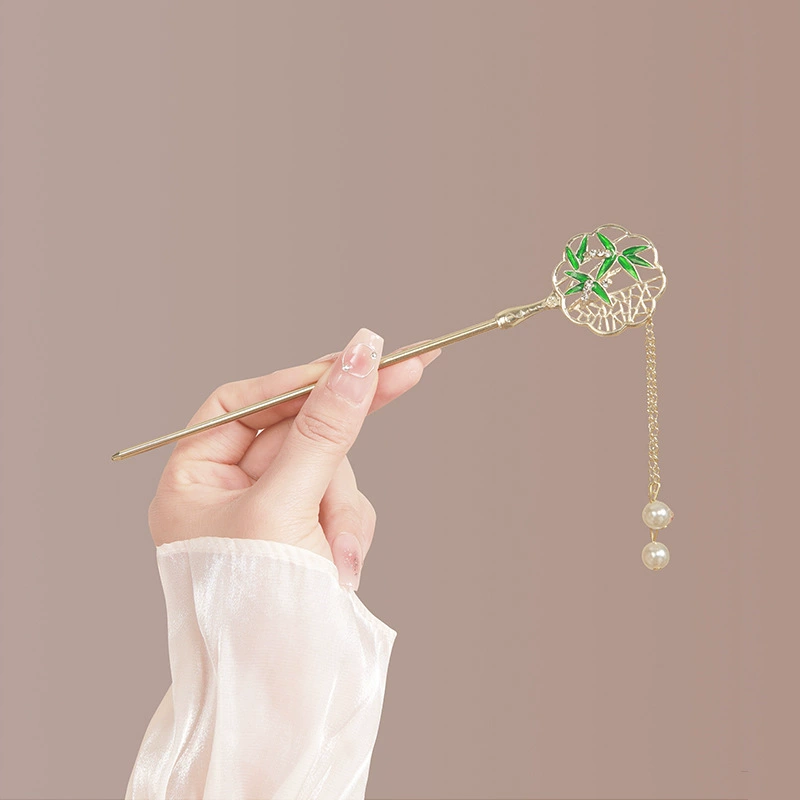 Hairpin Hanfu заколка для волос, орхидея цветочный декоративный аксессуар для волос, простая элегантная китайская стиль