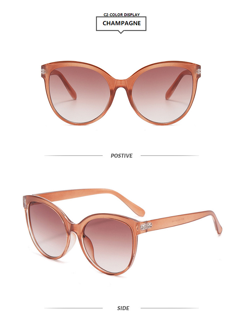 50g Weight Full Frame Glasses Structure Sunglasses Classification PC, UV400 Protection Lens Material Cat Eye Glasses Style Travel, Daily Occasion Color Block Pattern All Seasons Season Unisex Gender Casual Style Pink, Green Color Casual Color Block PC UV400 Protection Cat Eye Full Frame Women's Sunglasses 7