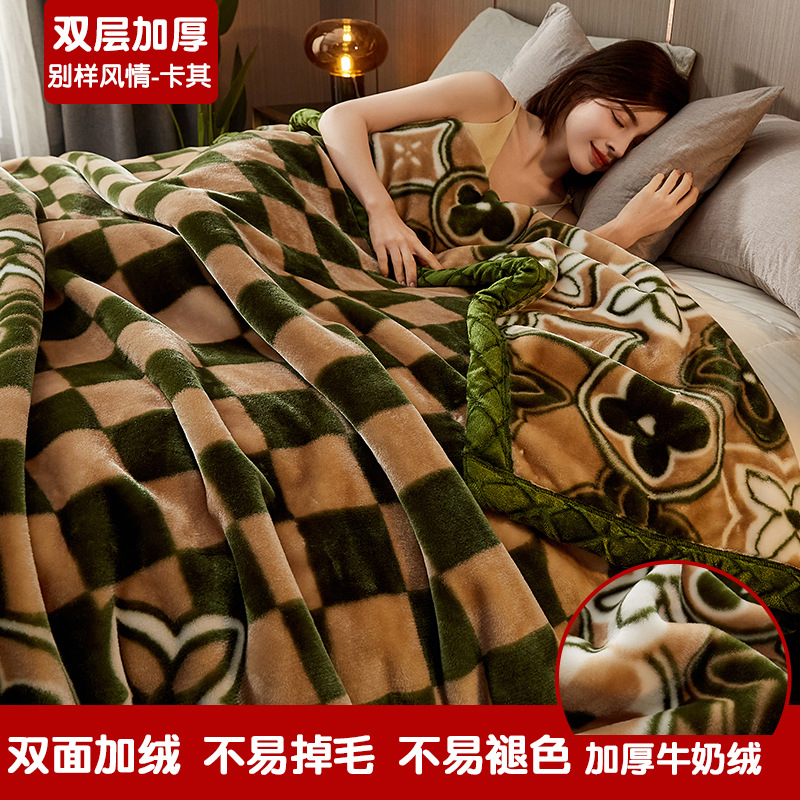 Mantras de invierno espesa y terciero mantas de siesta de oficina calentamiento mantas de sofá de terciero de coral mantas de cama