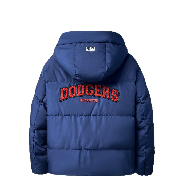 2024冬季MLB潮牌后背字母休闲时尚男女同款加厚连帽羽绒服外套|undefined