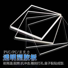 PC耐力板 透明PVC硬板防静电pc板片材胶片透明塑料板折弯加工可*/