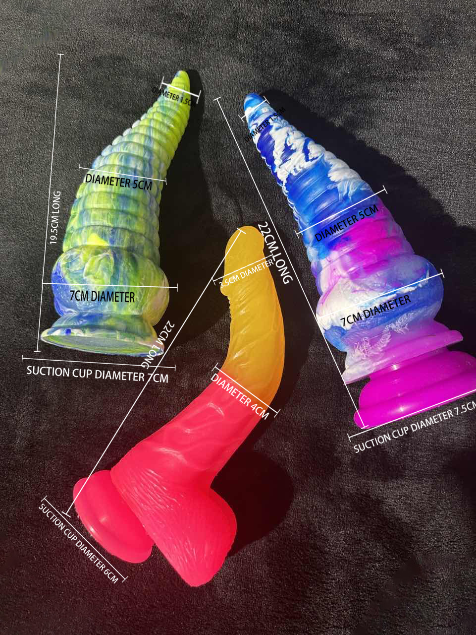 Colorful Octopus Tentacle Silicone Anal Plug, Special-Shaped Adult Toy — detail image 20