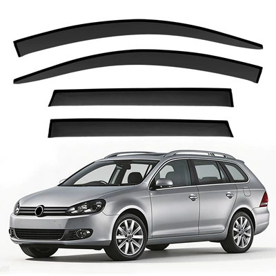 Rain shield — Jetta SportWagen window visors, sun - standard-packaging-without-logo-jetta-sportwagenmk6-5k-2009no-bright-stripsrain-guards
