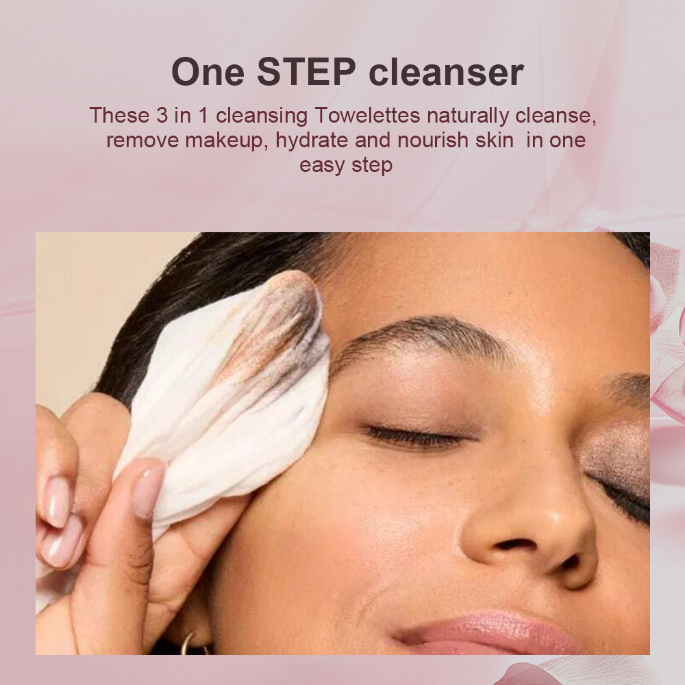 USHAS transfronterizo spot 60 toallas de maquillaje desechables, toallas de limpieza húmeda, toallas de limpieza facial HA427