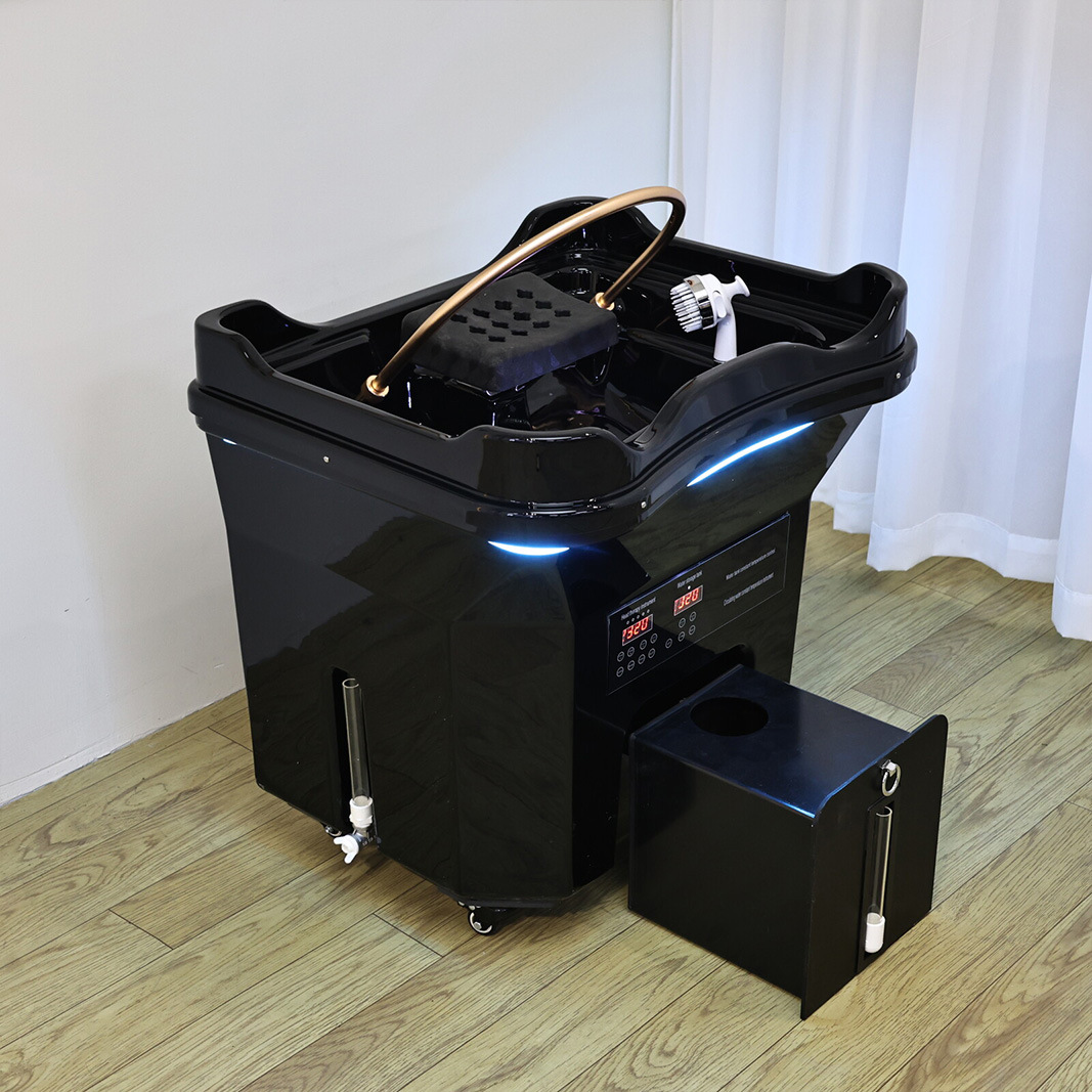 lavabo de cabello móvil transfronterizo lavabo de cabello salón de belleza aparato de tratamiento de cabello de cabeza de circulación de agua fumigante lavabo de cabello salón de belleza image 3