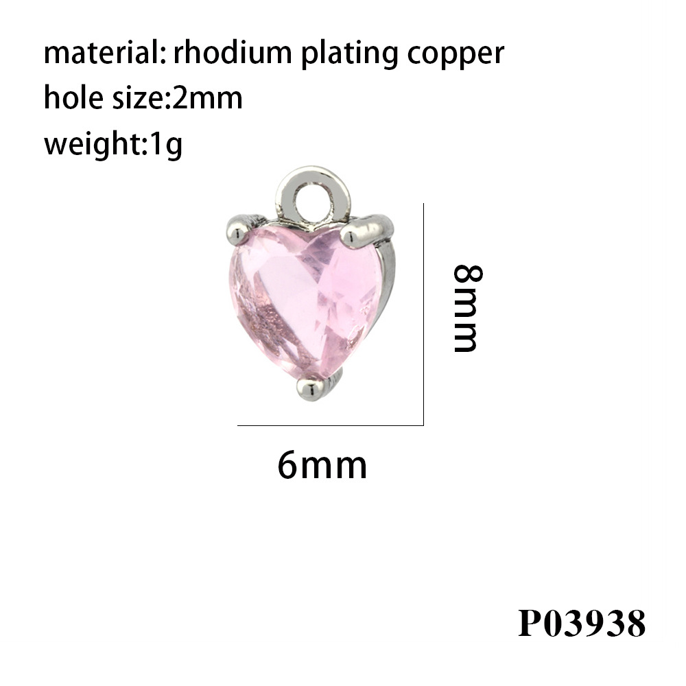 2g Weight Pendant Jewelry Making Type 18K Gold Plated Plating Material DIY Jewelry Accessories Classification 1 Piece Quantity Copper Material Heart Shape Pattern All Seasons Season Simple Style Style 1 Piece Copper 18K Gold Plated Heart Shape Pendant 17