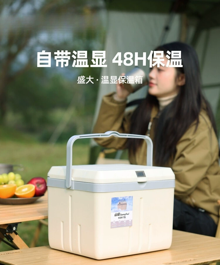 Портативный ящик-холодильник для кемпинга на открытом воздухе, ведро для льда, установка в стойке, автомобильный, изолированный, небольшой холодильник с постоянной температурой.