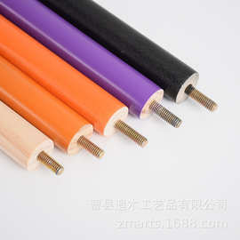 厂家批发松木棒可打孔上螺丝家具配件木棒多规格彩色圆木棍椅子腿