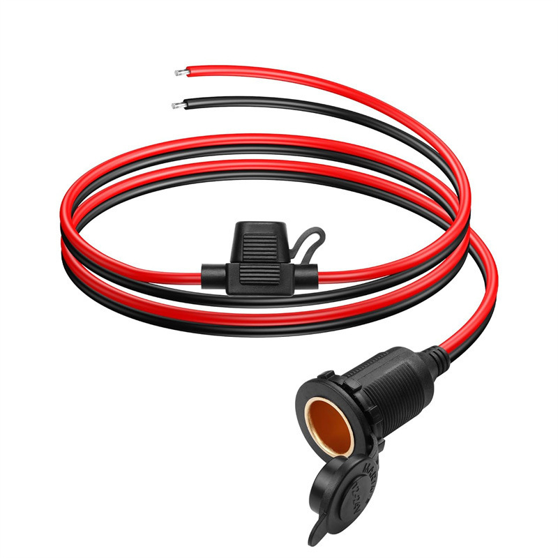 12V/24V固定自動車シガレットソケット延長線20aヒューズ付き防水シガレットソケット|undefined