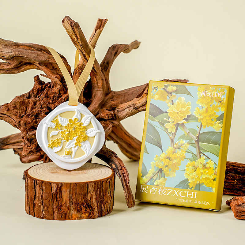 Nueva fragancia de yeso de fragancia de flor de gardenia de montaña, colgante de pieza de fragancia, fragancia de larga duración en interiores, desodorización de fragancia de coche