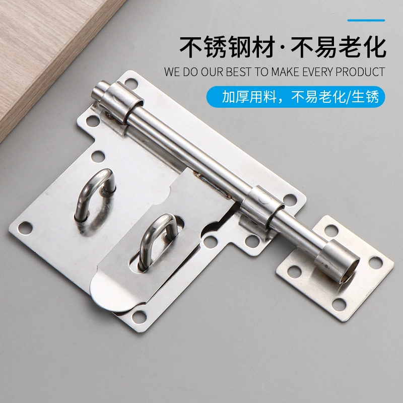 Тяжелый замок марки штифт из нержавеющей стали большой дверной болт штифт противоугонный старомодный левый и правый замок деревянная дверная защелка