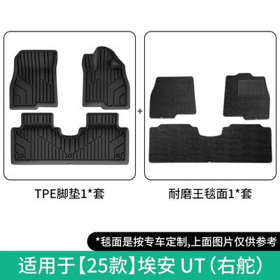 Environmentally Friendly Trunk Mats, Modelə uyğun ayaqaltı - 25-models-of-aion-ut-double-layer-right-hand-drivewear-resistant-king-floor-mats