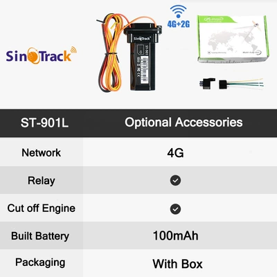 4G+2G St-901L Cross-Border Gps GPS Locator - 4g2g-st-901l-with-built-in-battery-relay