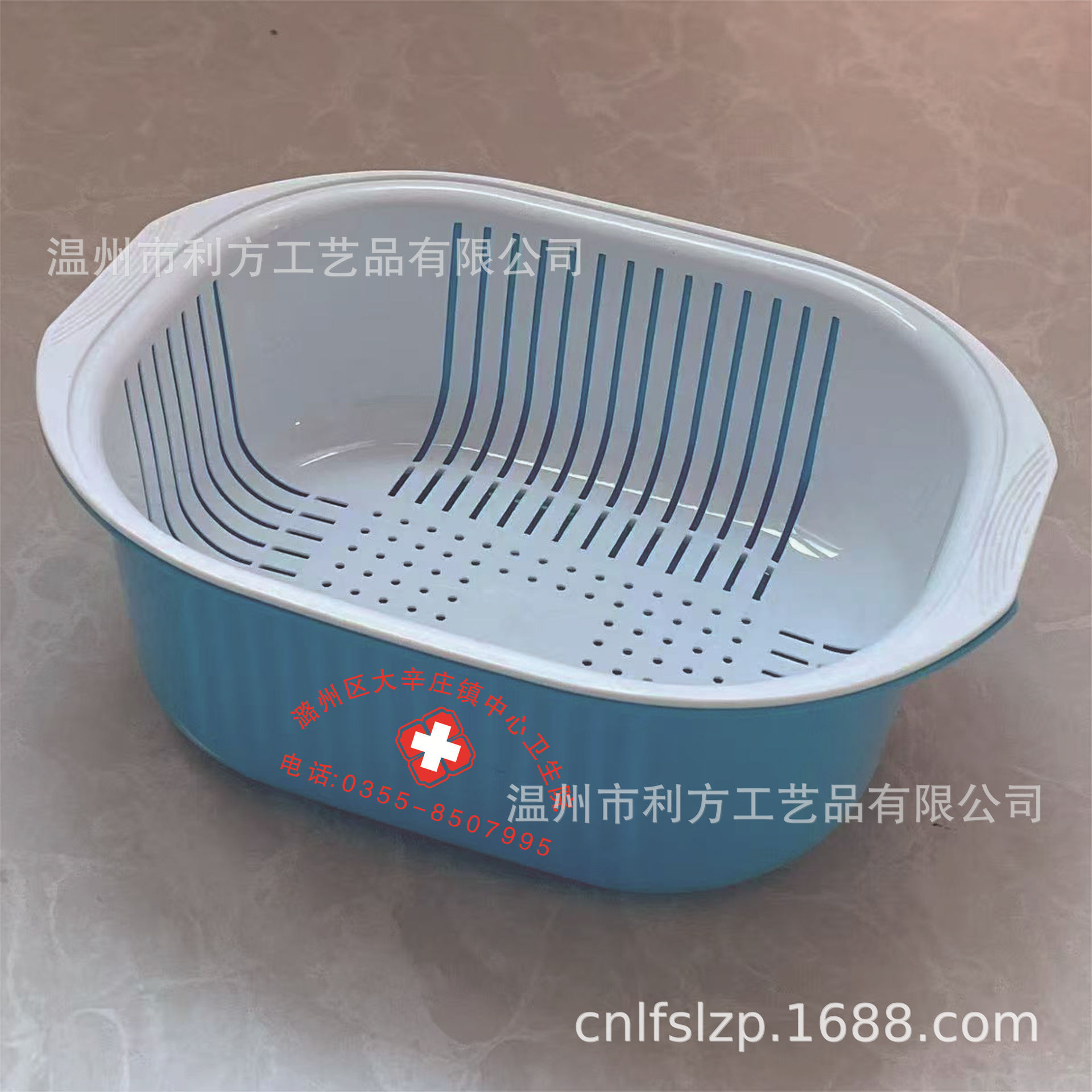 定制可拆卸洗菜篮多功能沥水篮logo淘米果塑收纳篮厨房专用洗菜盆