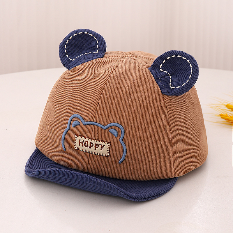 Sombreros para bebés otoño-invierno blando gorra de lengua lindo bebé para salir sombrero de sol primavera-outño sombrero de niño