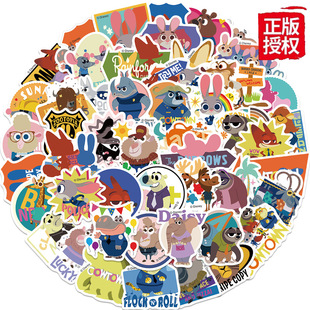 50 pieces of crazy animal city graffiti stickers DIY decorative guitar luggage waterproof stickers Disney genuine