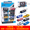 Metal toy, realistic racing car, car model, police car, set, wholesale