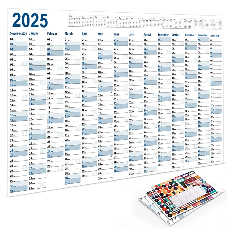 Настольный календарь, Amazon, английский, 2025 год