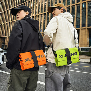 Couple's Shoulder Crossbody Messenger Bag Waterproof Small Shoulder Bag Outdoor Cycling Multi-Functional Commuting Bag Portable Bag for Going Out