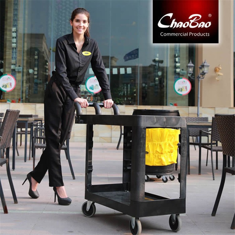 批发超宝D-017多用途平台式手推车重型工具车平板车服务推车