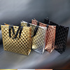 Non-woven fabric Bag Customized laser Film Shopping bag Gold and silver Shopping reticule couture Bag