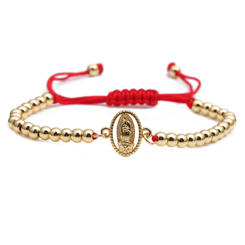 Fashion Snowflake Zircon Devil Eye Adjustable Pull Box Chain Maria Copper Bracelet