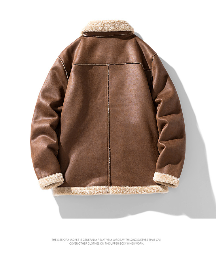 Men's Clothing Autumn And Winter New Deerskin Jacket Men's Lightweight Warm Men's Down Cotton Jacket Lambskin Jacket Trend_voghion.com